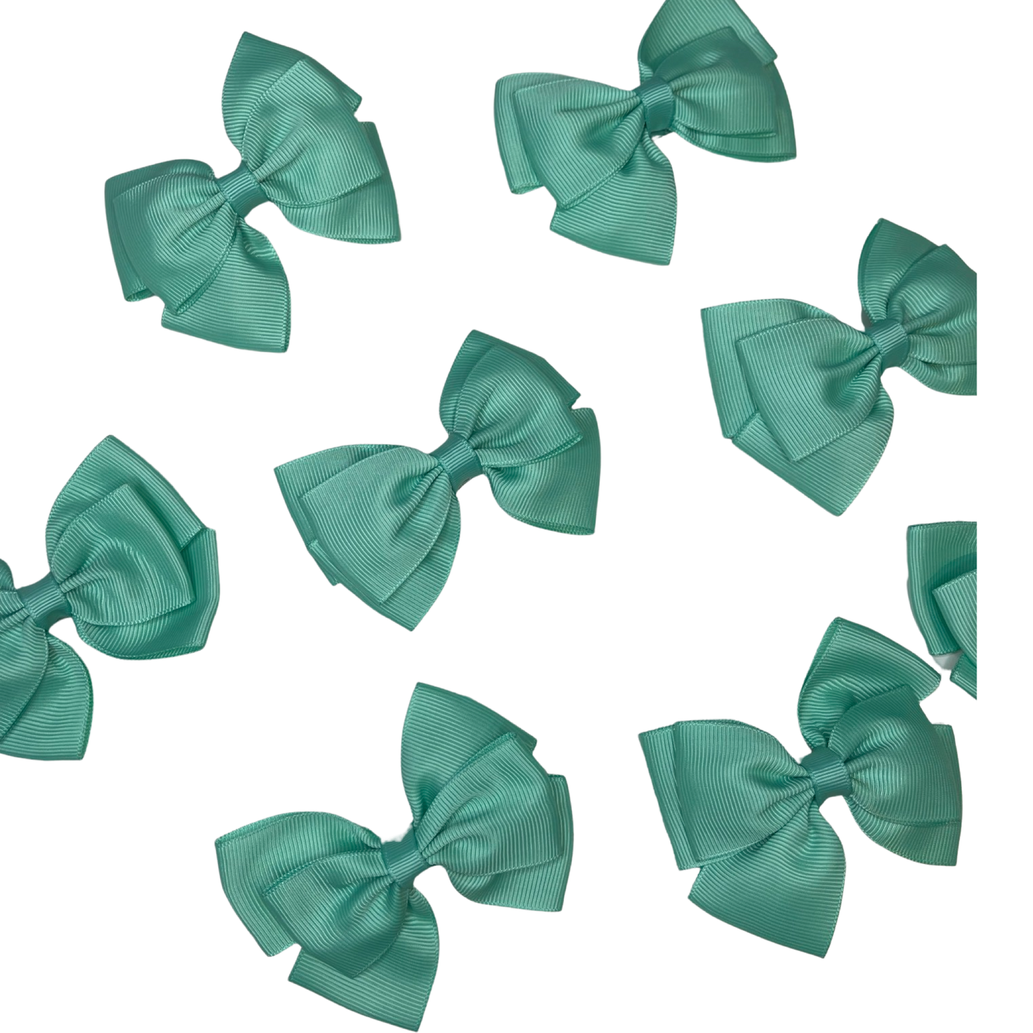 Kids Ribbon Bow Hair Clip - Mint