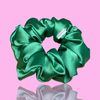 LARGE Deluxe Silk Satin Scrunchies  - Emerald