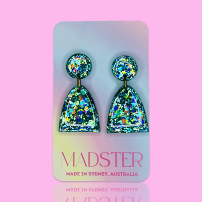 Leila Dangle Earrings - Emerald