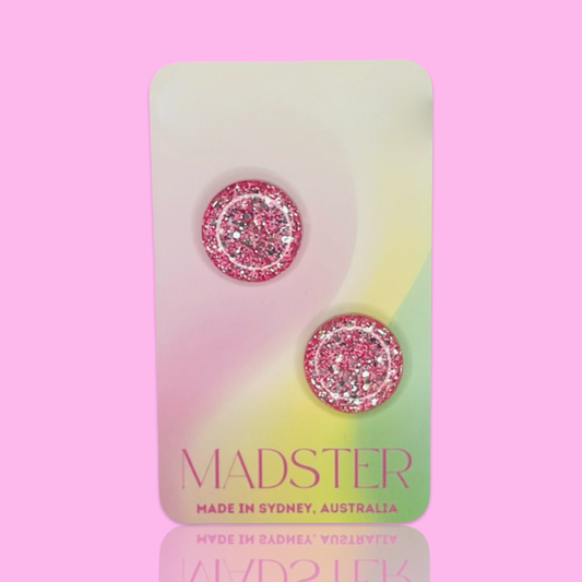 Pink Stud Earrings