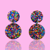 Statement Rainbow Dangle Earrings