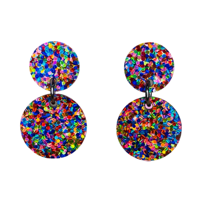 Statement Rainbow Dangle Earrings