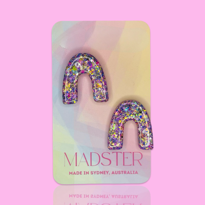April Horseshoe Studs
