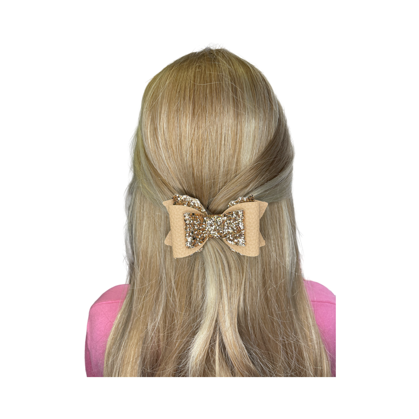 SOPHIA Beige MEDIUM Hair Bow