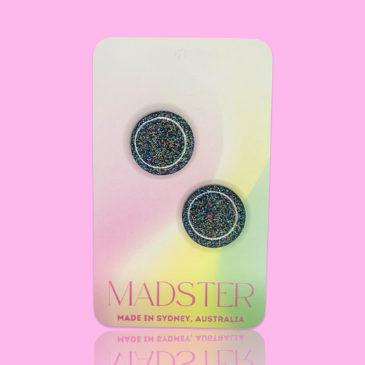 Black Stud Earrings