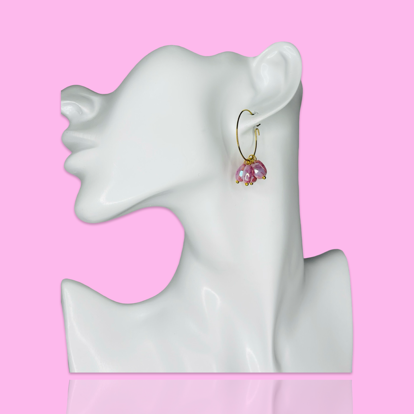 Gold Hoops with Charms