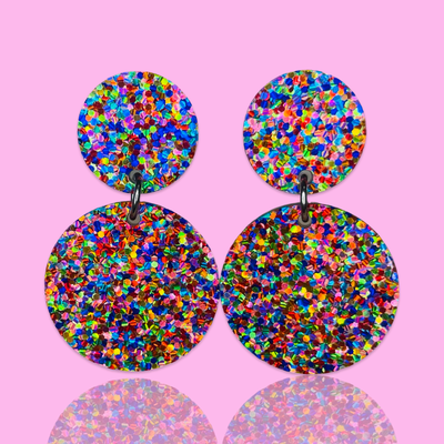 Statement Rainbow Dangle Earrings