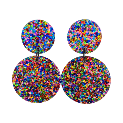 Statement Rainbow Dangle Earrings