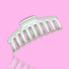 Jumbo Hair Claw 11cm - White