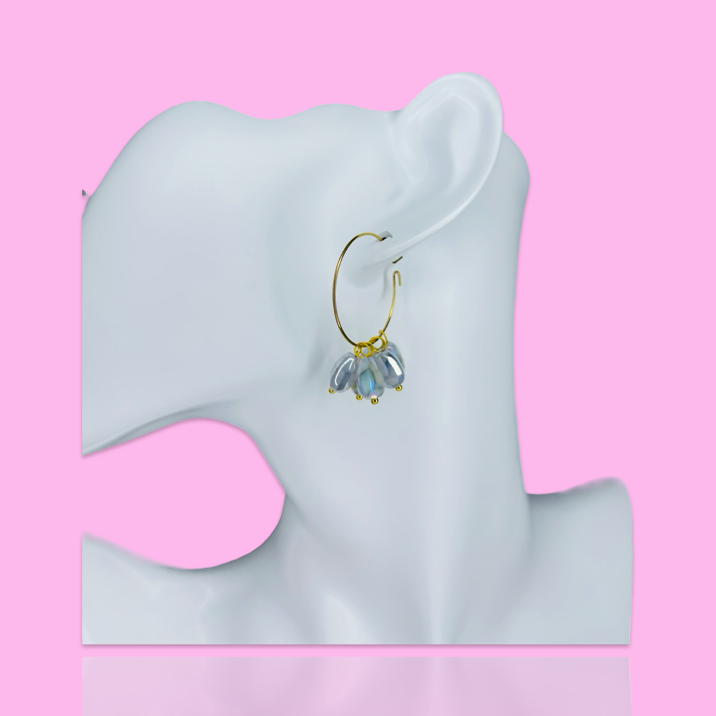 Gold Hoops with Charms