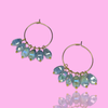 Gold Hoops with Charms