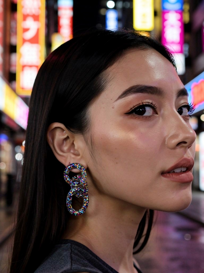 Colourful Chain Dangle Earrings – Trendy, Fun & Totally Unique