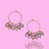 Gold Hoops with Charms
