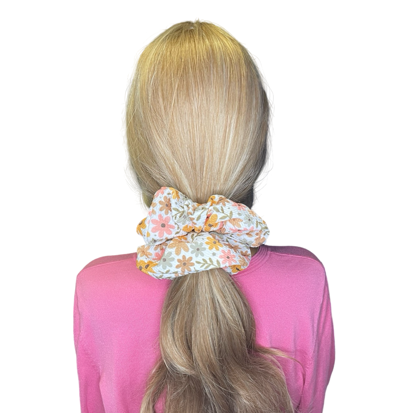 XL Fluffy Daisy Flowers Scrunchies