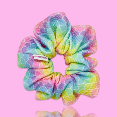 REGULAR Pastel Mermaid Scales Scrunchies