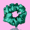 LARGE Deluxe Silk Satin Scrunchies  - Emerald