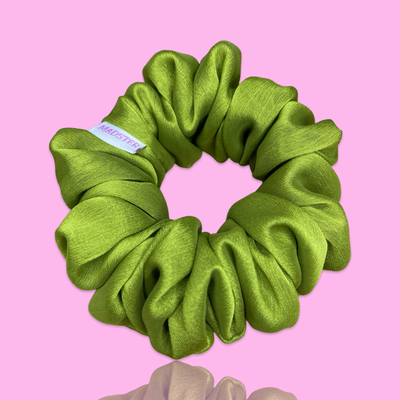 REGULAR Deluxe Silk Chiffon Scrunchies  - Olive