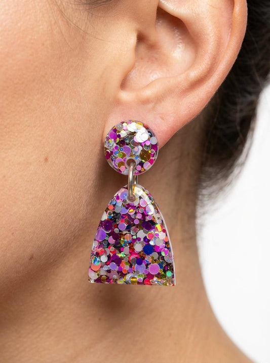 Leila Colourful Dangle Earrings