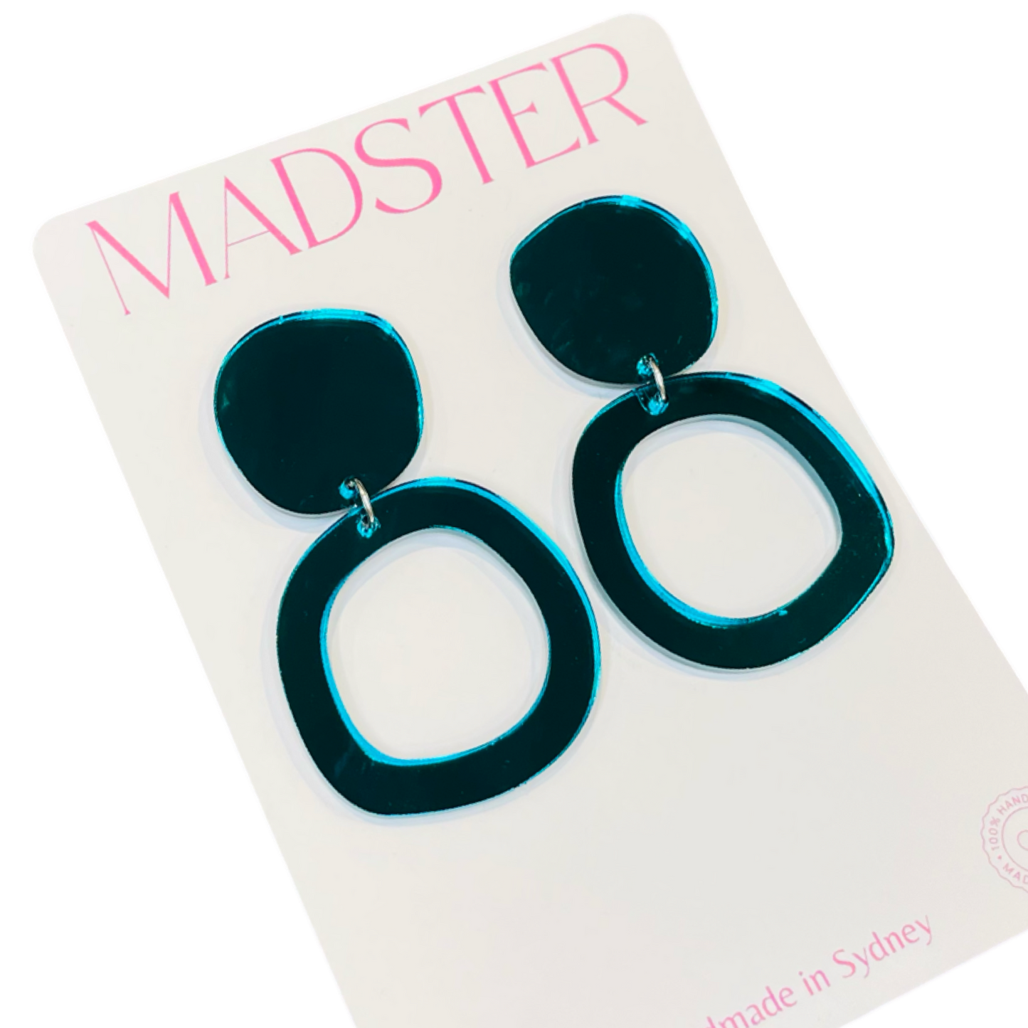 Ava Statement Dangle - Teal