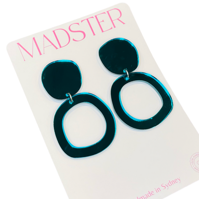 Ava Statement Dangle - Teal