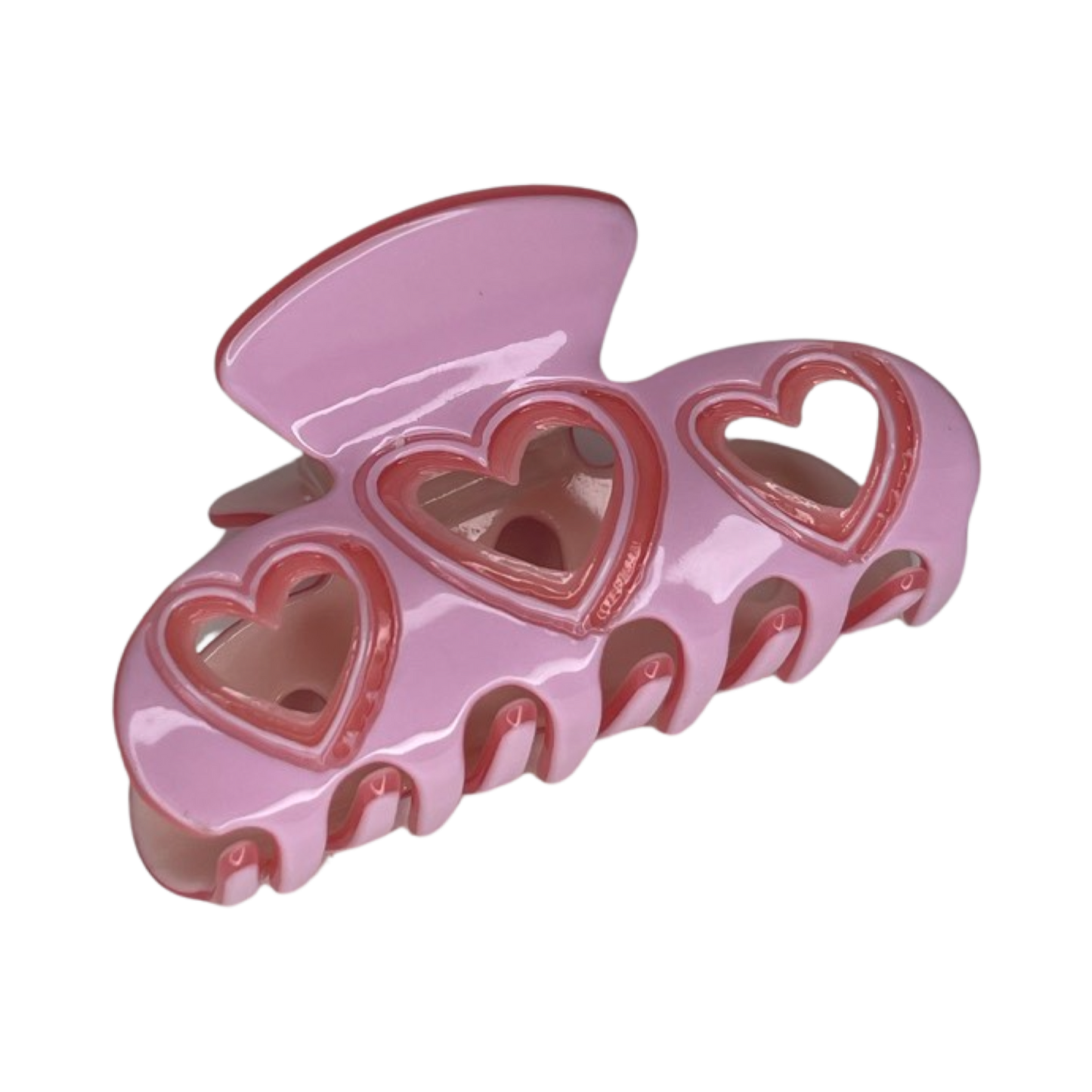 Trio Hearts Hair Claw 7cm