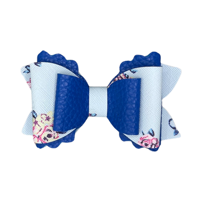 SOPHIA Blue MEDIUM Hair Bow