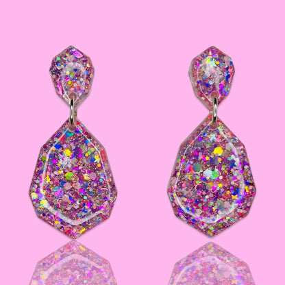 Rose Pink Unique Dangles