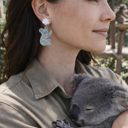 Koala Dangle Earrings