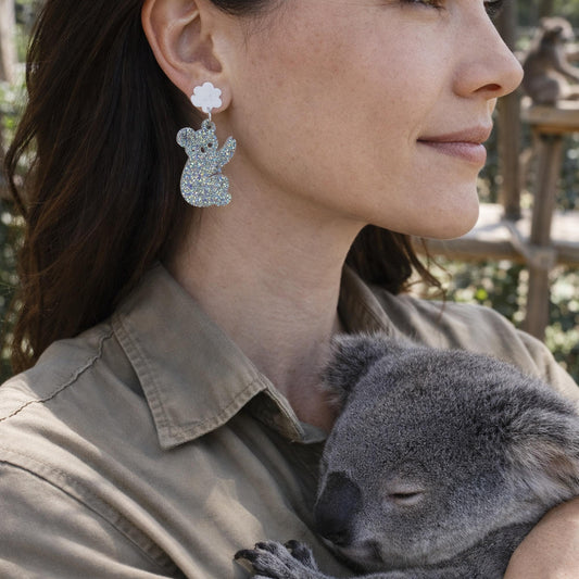 Koala Dangle Earrings