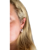 Gold Square Hoop Earrings **Choose Your Colour**