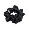 Deluxe Silk Satin Scrunchies  - Black