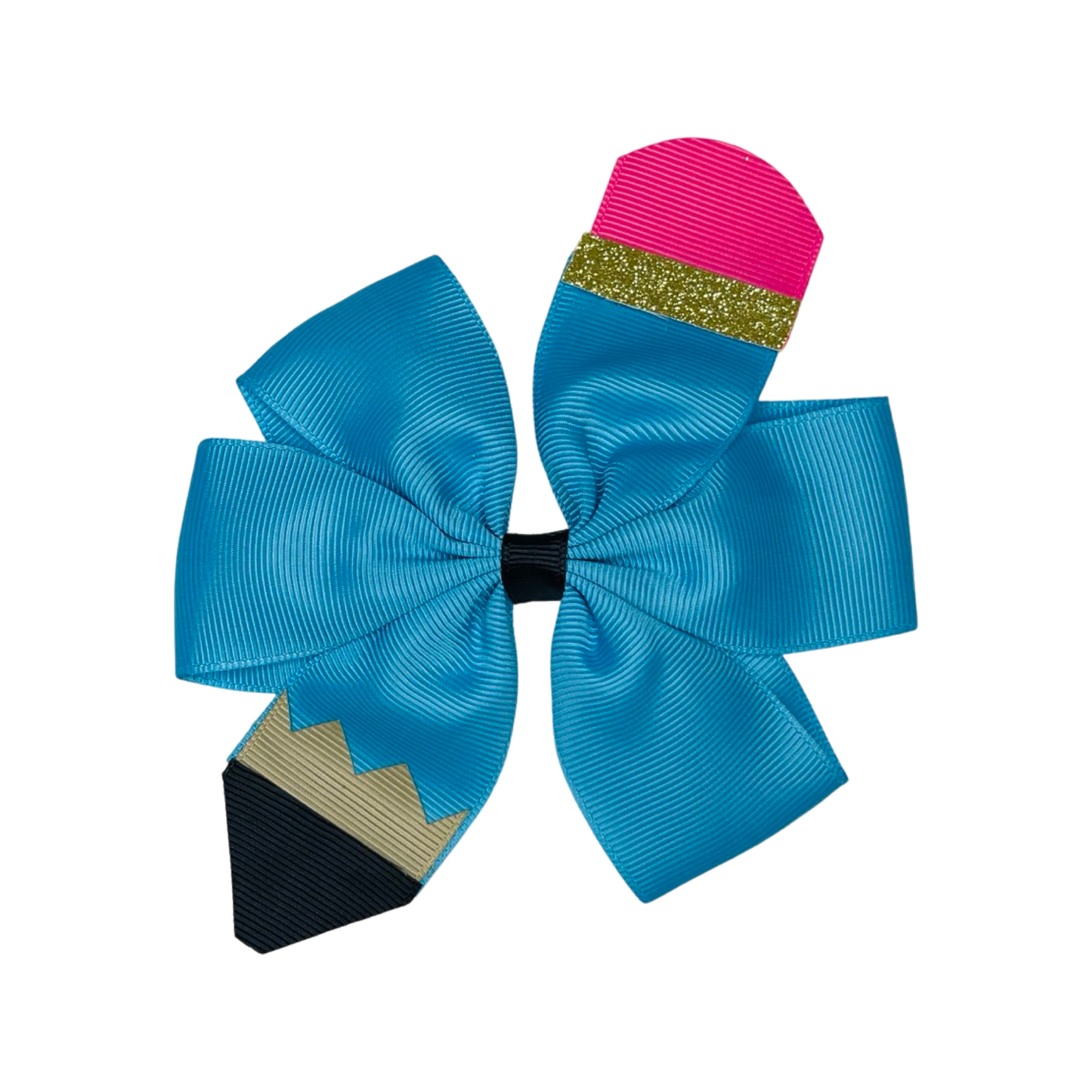 Pencil Hair Bow Clips