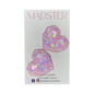 3D Large Heart Studs 35mm