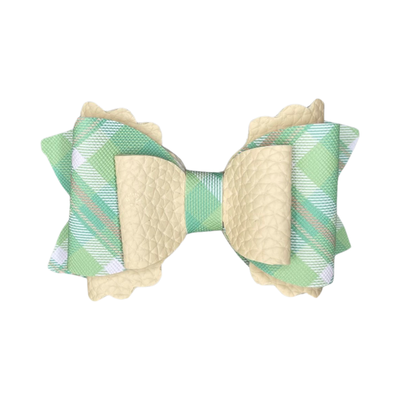 SOPHIA Green MEDIUM Hair Bow