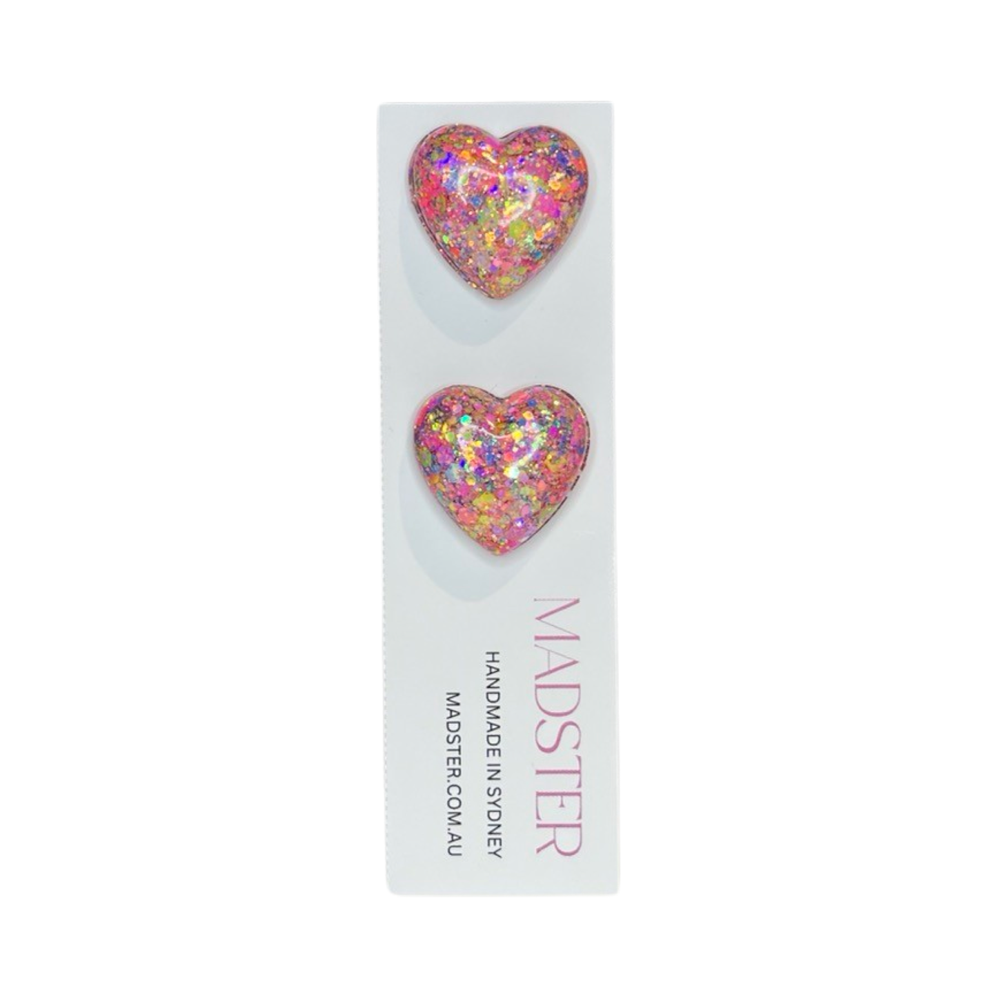 Plump Heart Studs 2cm