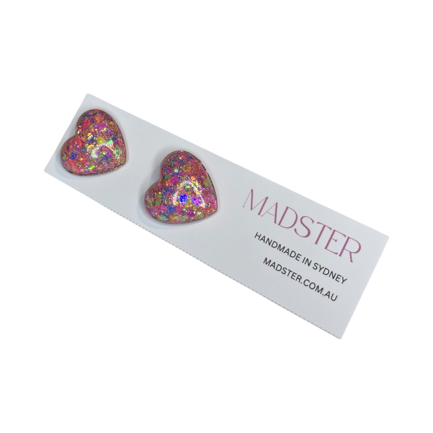 Plump Heart Studs 2cm