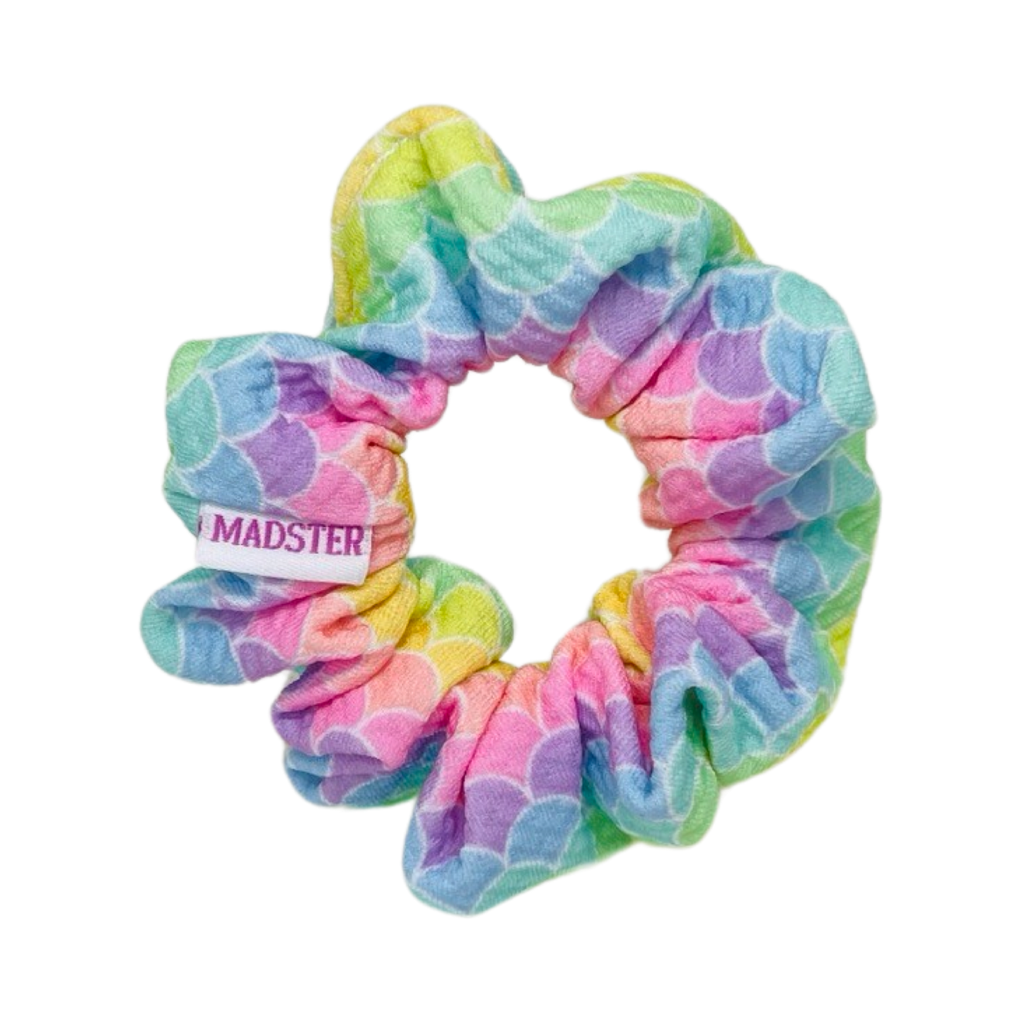 SMALL Pastel Mermaid Scales Scrunchies