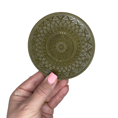 Resin Mandala Coaster Set - Ancient Gold