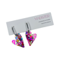 Heart Huggie Hoops **Choose Your Colour**