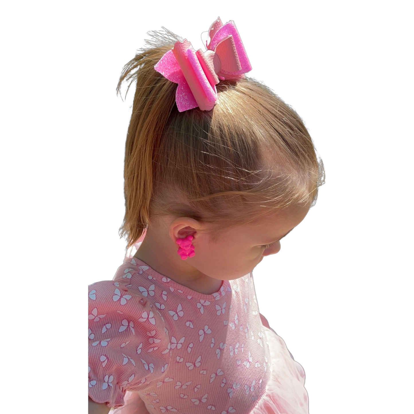 SOPHIA Pink MEDIUM Hair Bow