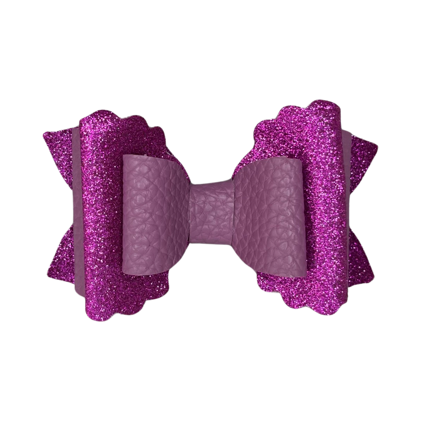 SOPHIA Sparkly Purple MEDIUM Hair Bow