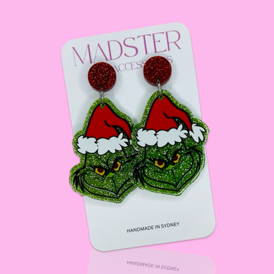 Christmas Grinch Dangles