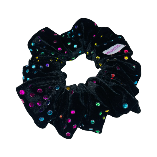 Deluxe Diamond Velvet Scrunchie