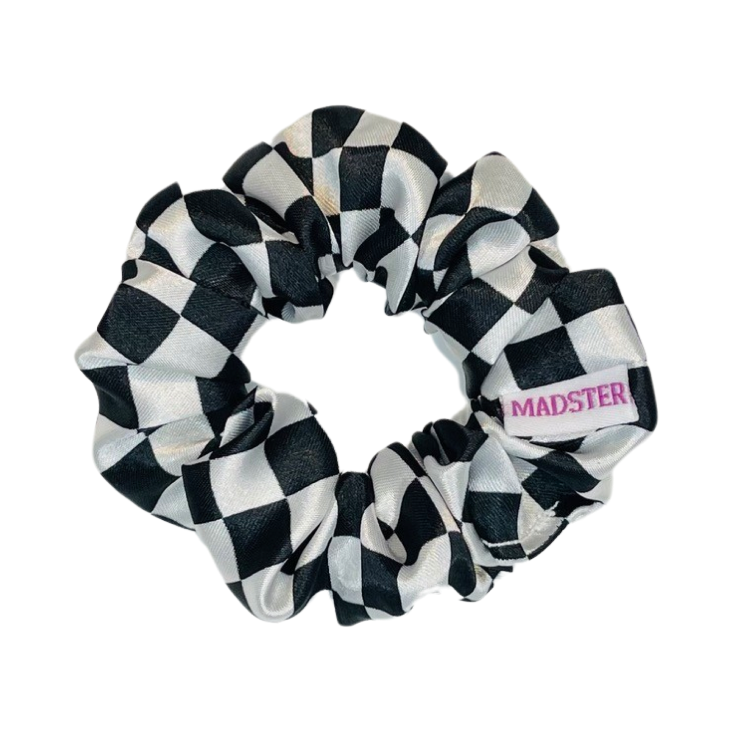 SMALL Chess Satin Scrunchies