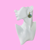 Peacock Huggie Hoops