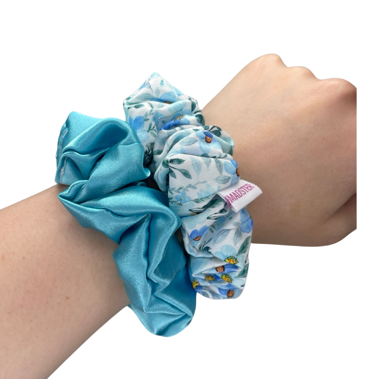 Scrunchies 2 Pack - Blue Floral