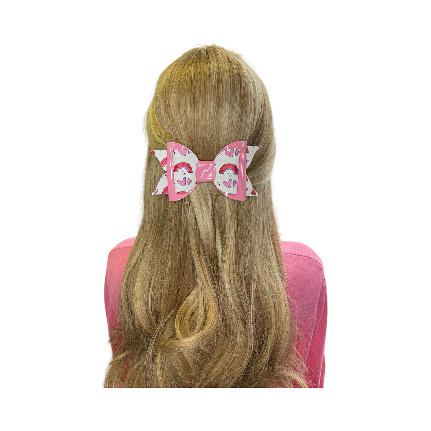 ISLA Heart LARGE Hair Bow