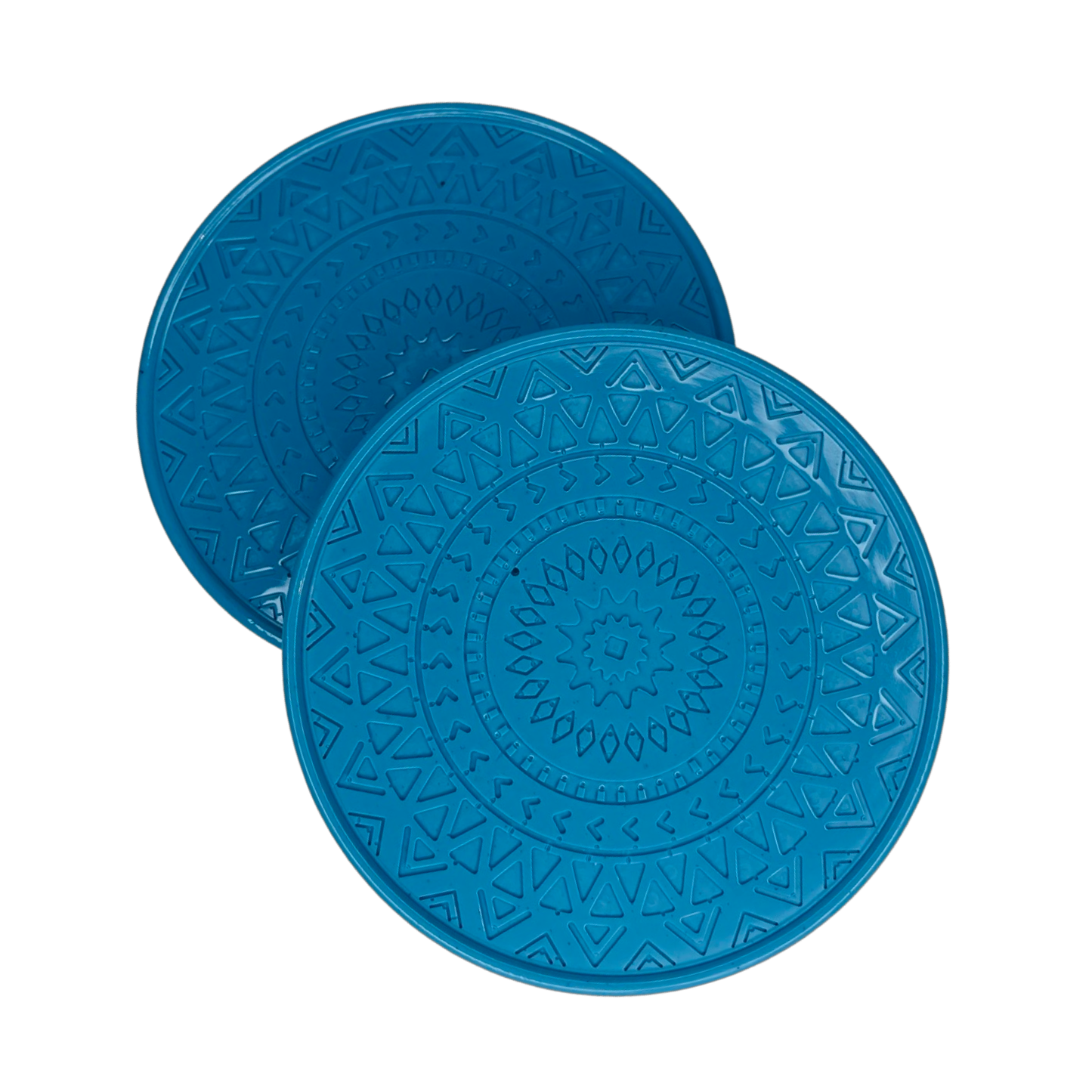 Resin Mandala Coaster Set - Blue