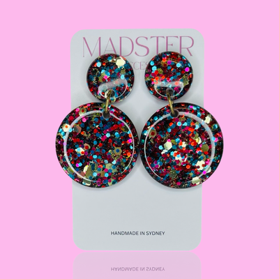 Christmas #8 Statement Dangle Earrings