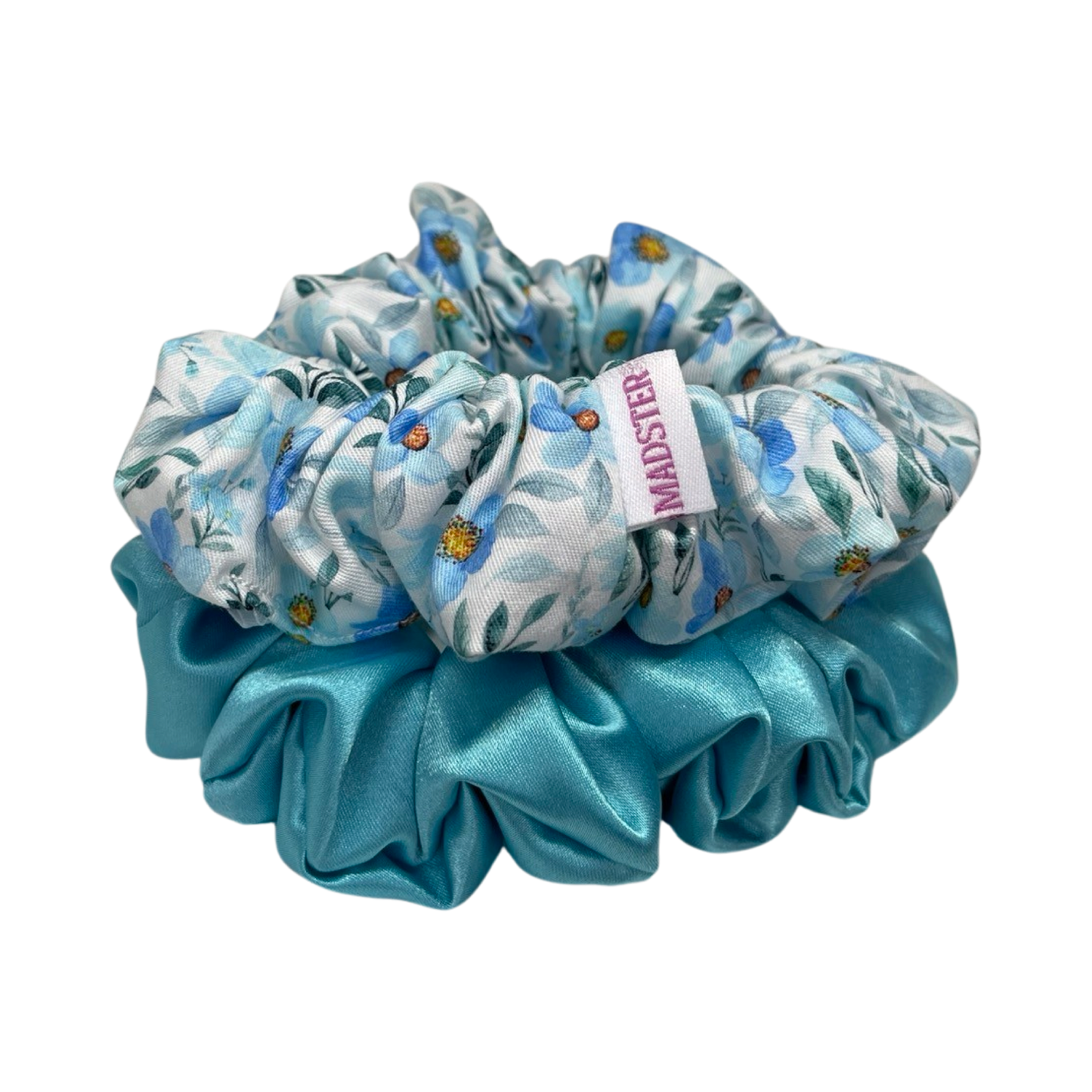 Scrunchies 2 Pack - Blue Floral